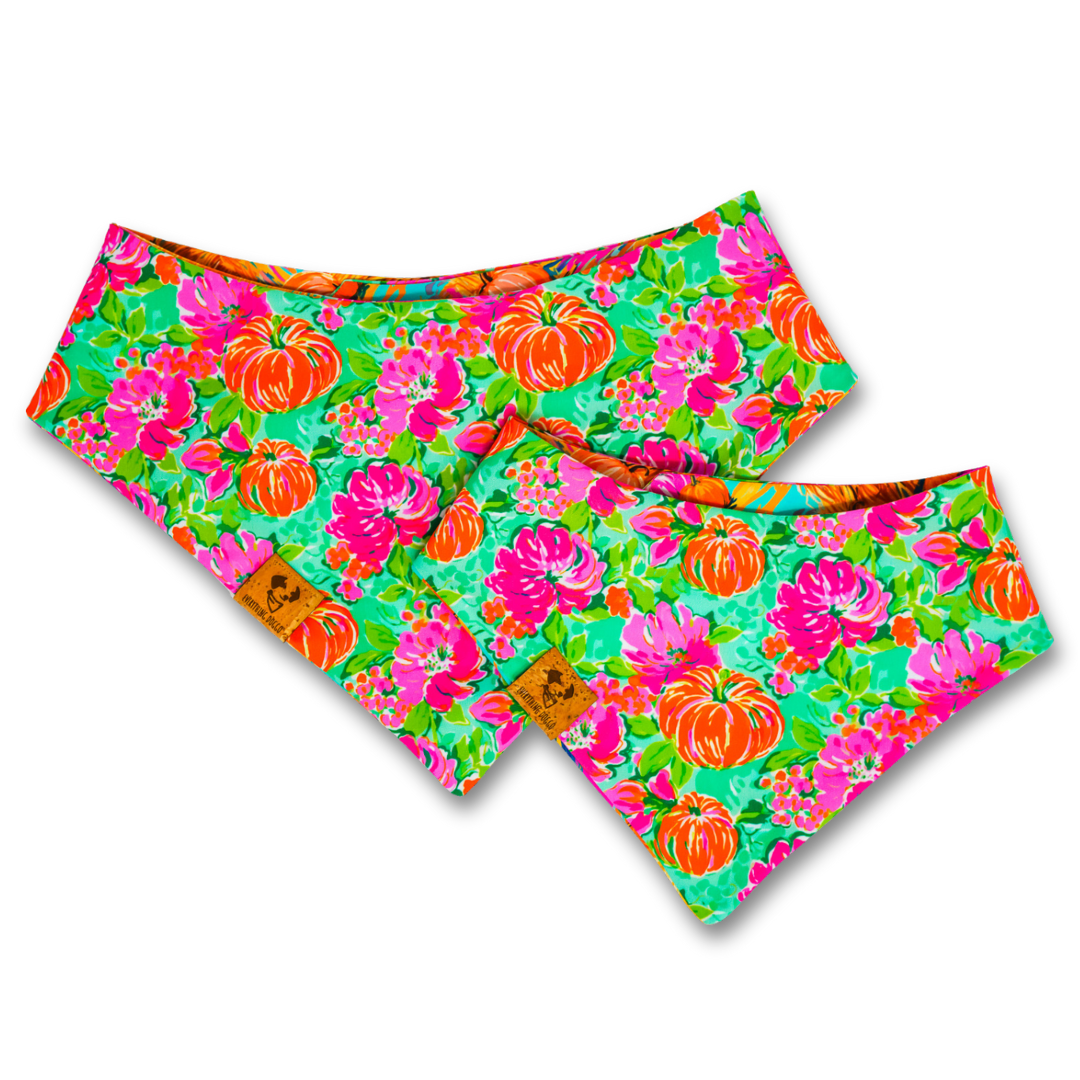 Preppy Pumpkins -  Bandana (Reversible)