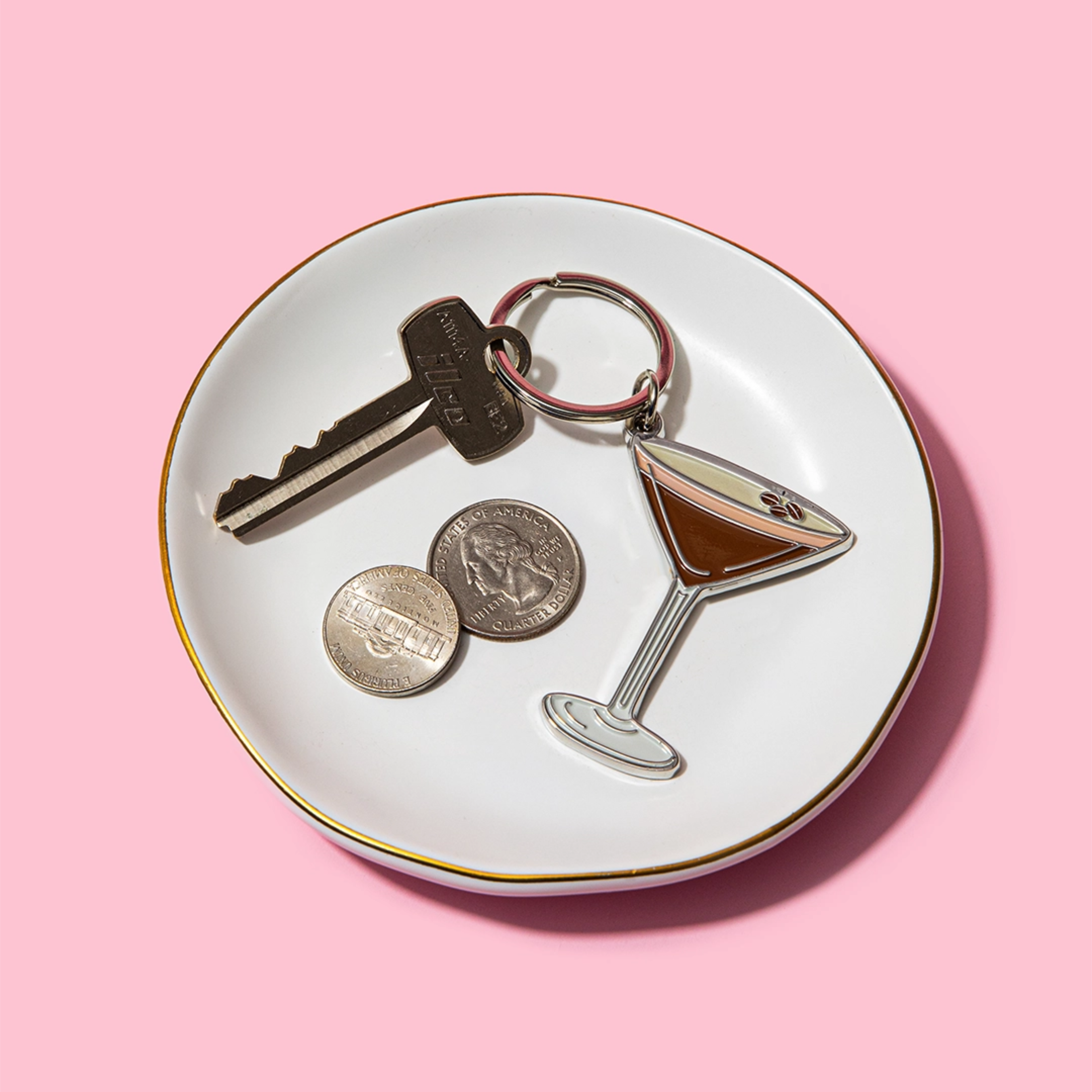Espresso Martini Collar Charm & Keychain