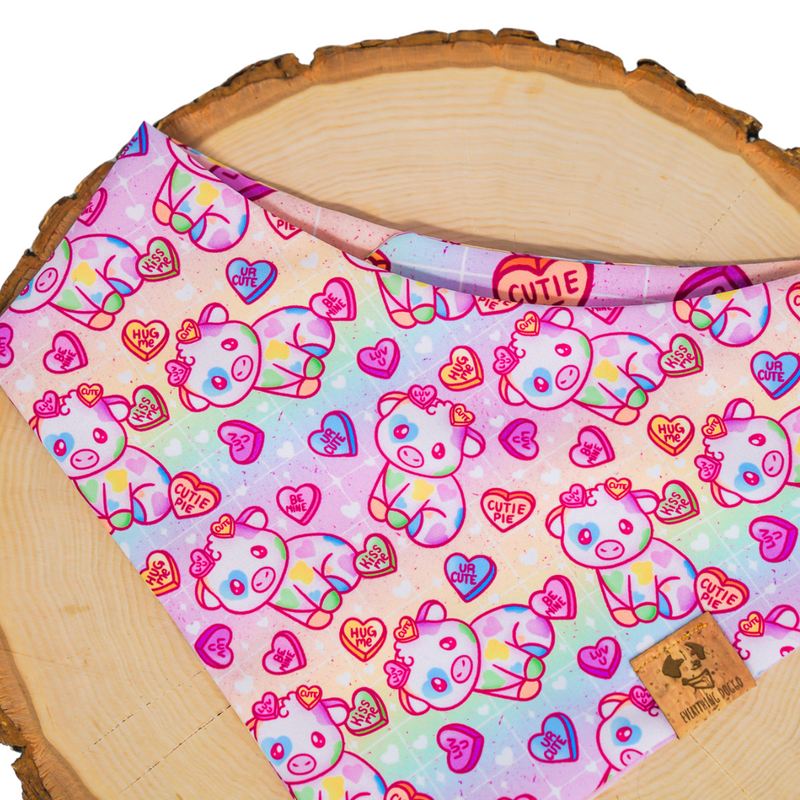 Candy Heart Cows (December Monthly Mystery) - Bandana