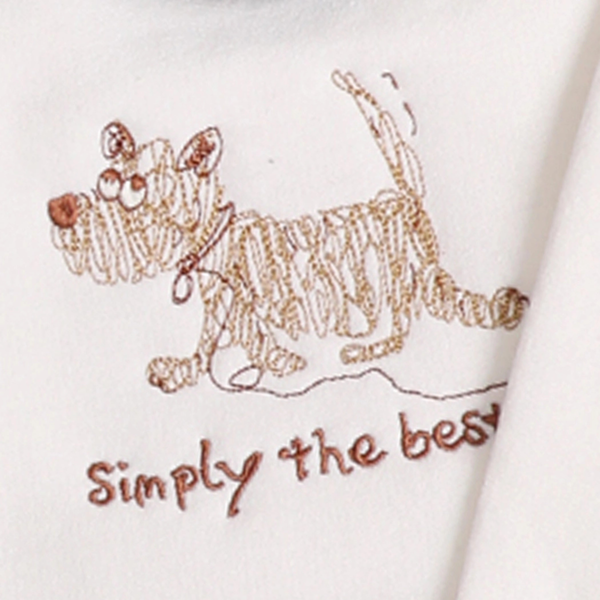 Simply the Best Dog Embroidered Sweatshirt