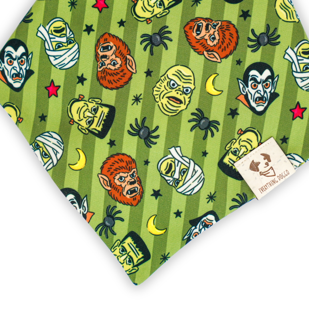 Vintage Monster Mash - Bandana (Reversible)