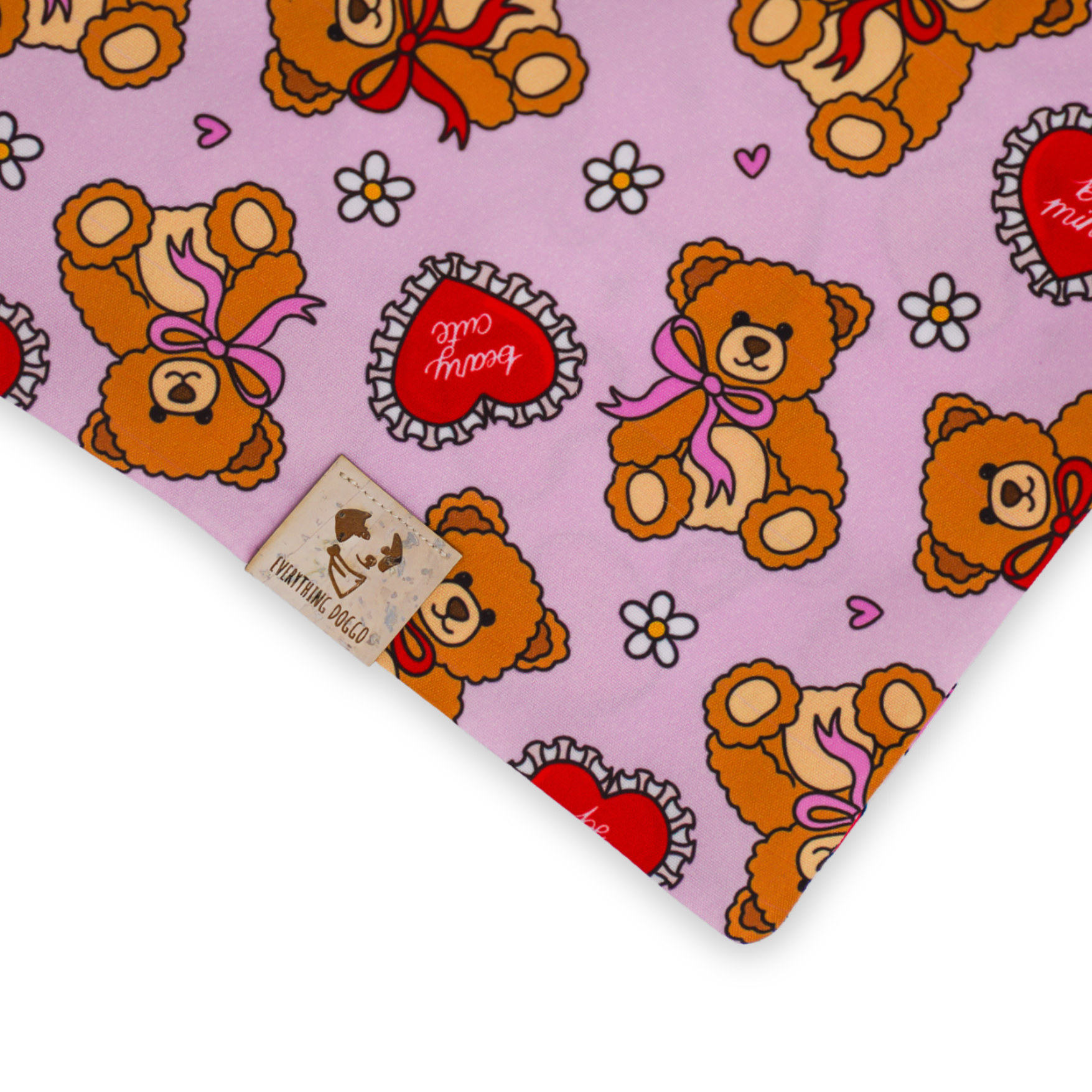 Beary Cute Valentine - Bandana (Reversible)