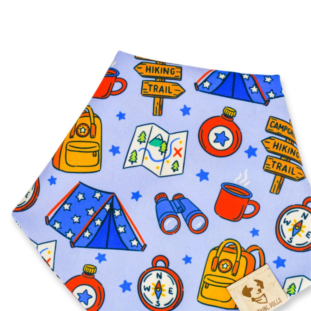 Winter Pups (Blue) - Bandana (Reversible)