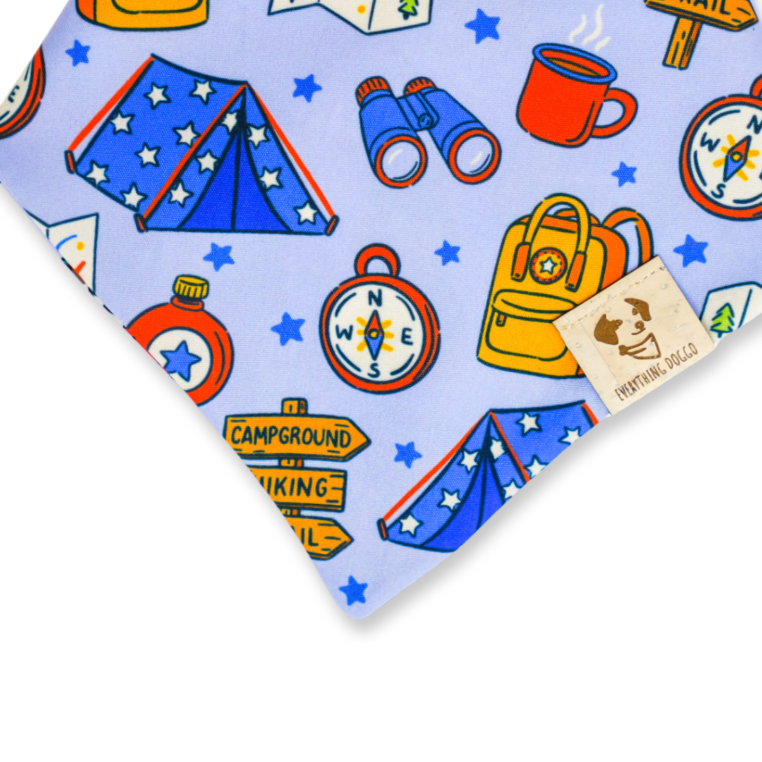 Winter Pups (Blue) - Bandana (Reversible)