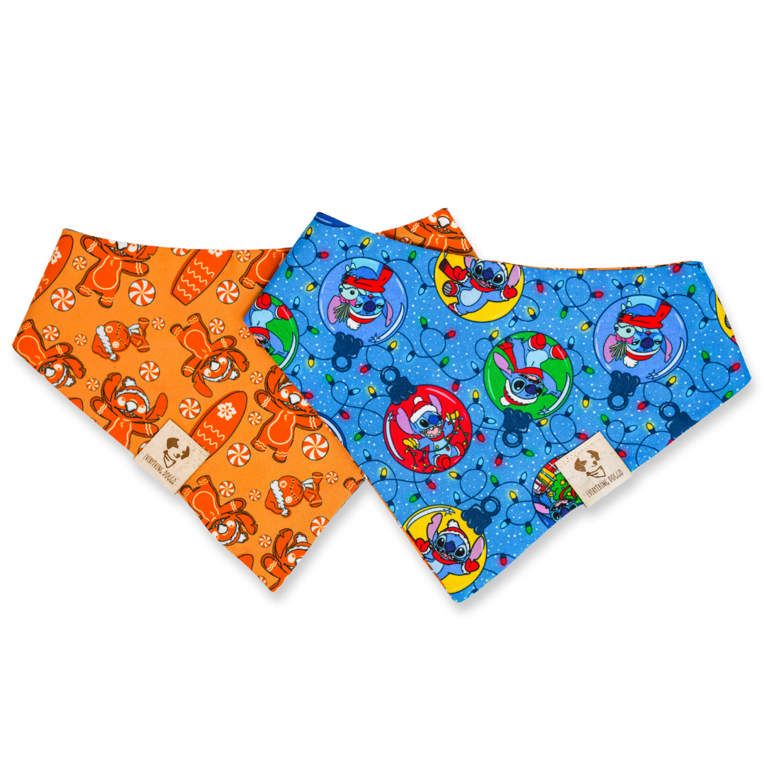 Alien Christmas - Single Snap Bandana (Reversible)