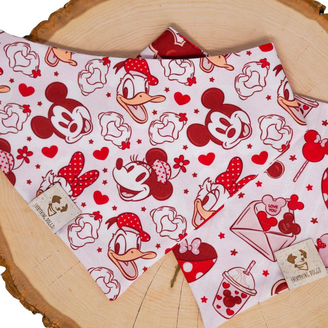 Mickey’s Sweethearts - Single Snap Bandana (Reversible)