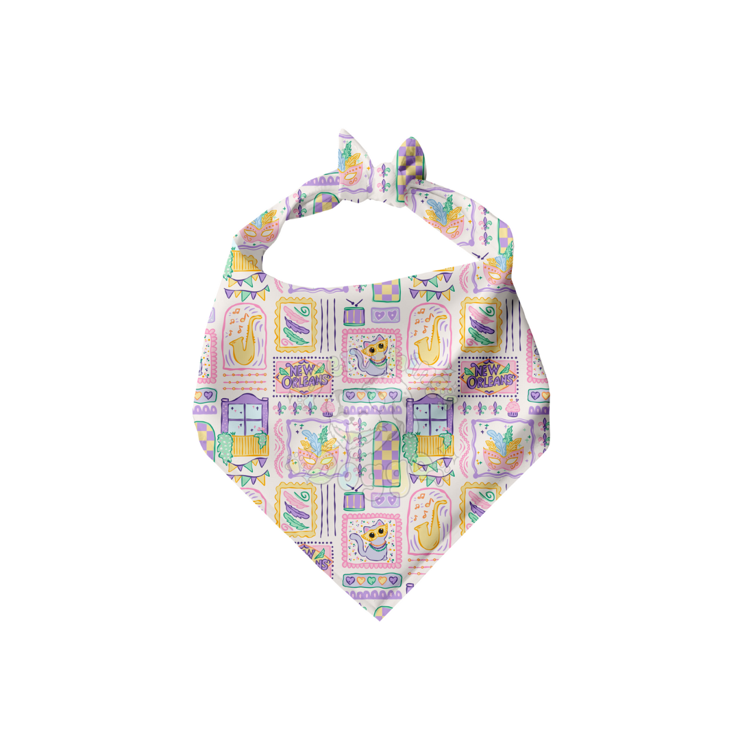 Mardi Paws - Bandana (Reversible)