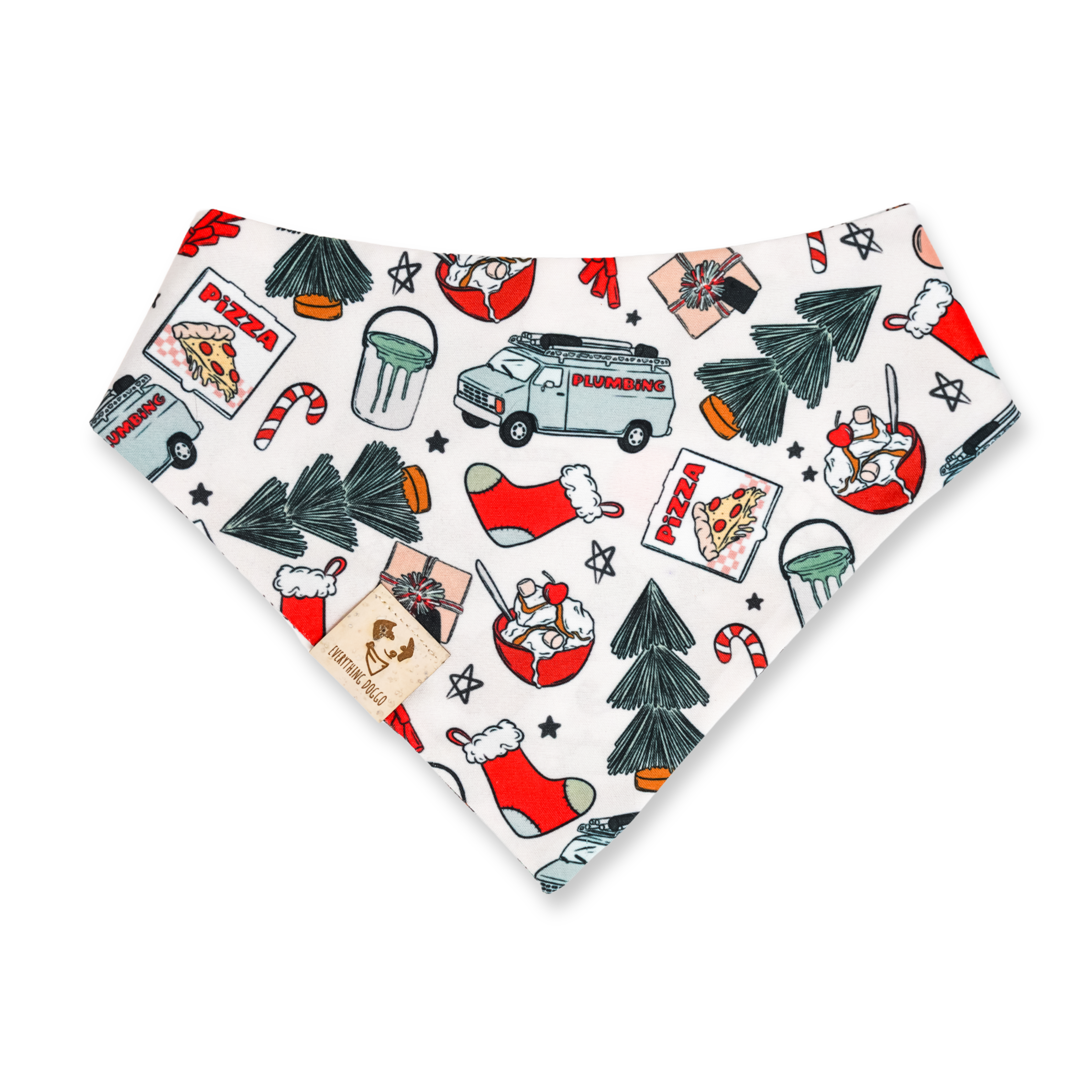 Christmas Movies - Single Snap Bandana (Reversible)