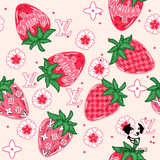 Boujee Strawberry Banana - Bandana (Reversible)