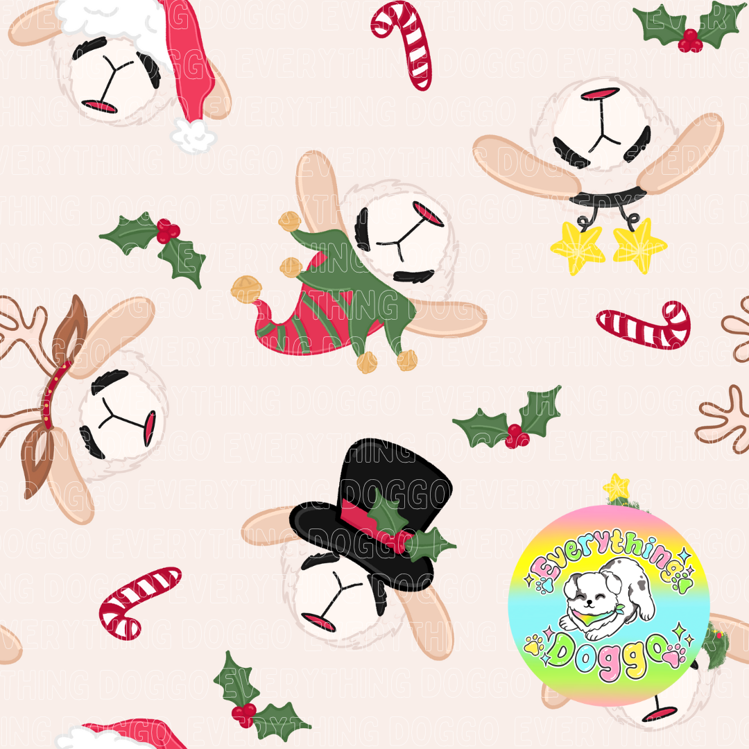 Christmas Lamby - Bandana (Reversible)