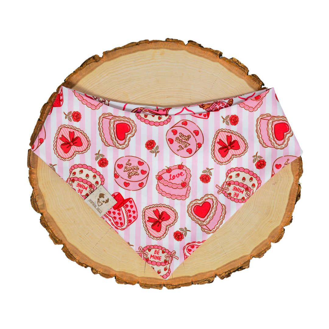 Pupcakes and Kisses (November Monthly Mystery) - Bandana