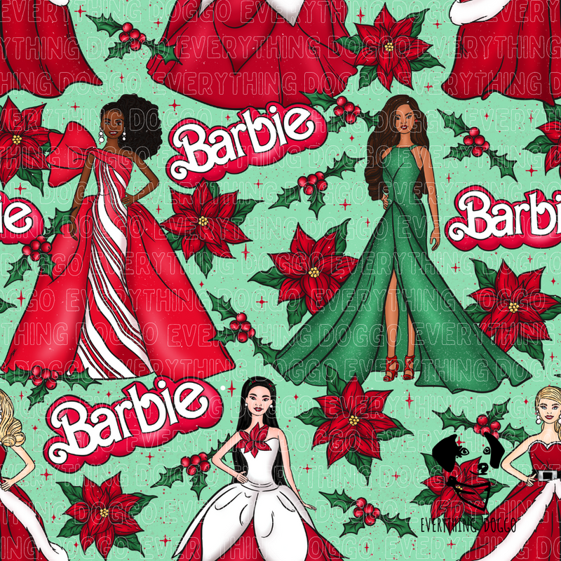 Christmas Dolls (Green and Red) - Bandana