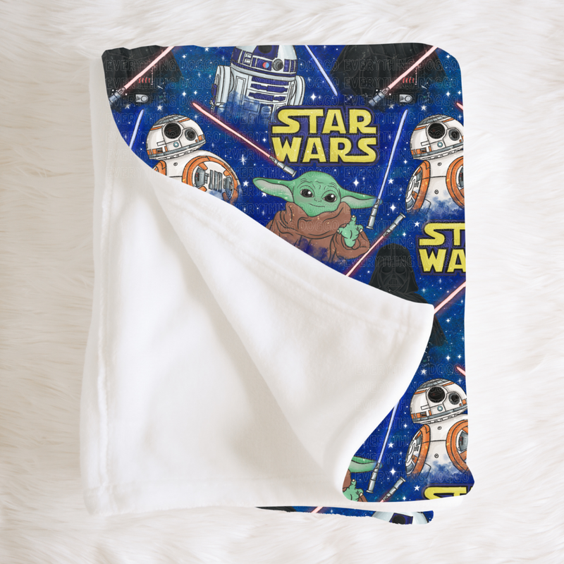 Space Wars - Minky Blanket