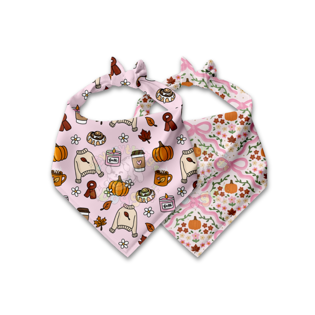 Cozy Girl Fall -  Bandana (Reversible)