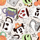 Great Pumpkin x Spooky Mugs - Small Classic Tie On Bandana (Ready To Ship)