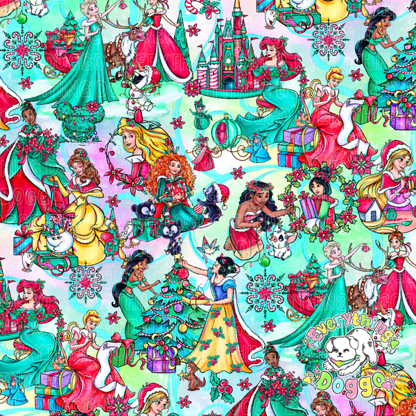 Holiday Princesses - Bandana (Reversible)