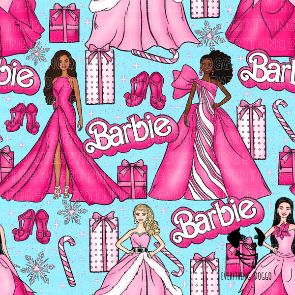 Christmas Dolls (Pink and Blue) - Bandana