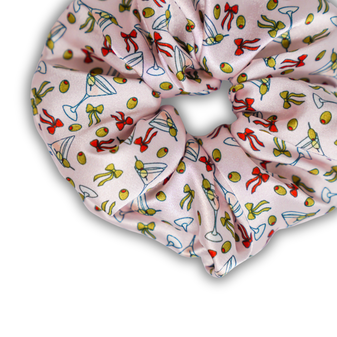 Olive Martini - Satin Scrunchie