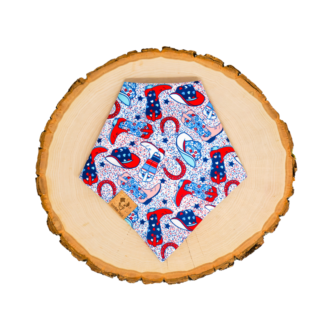 USA Cowgirl - Bandana (Reversible)