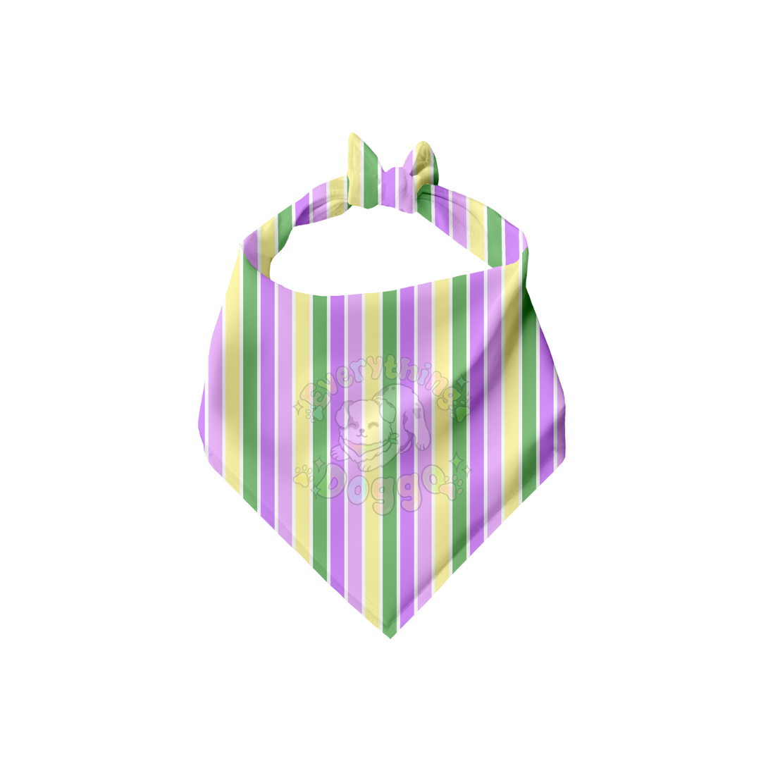 Mardi Gras Floral - Bandana (Reversible)