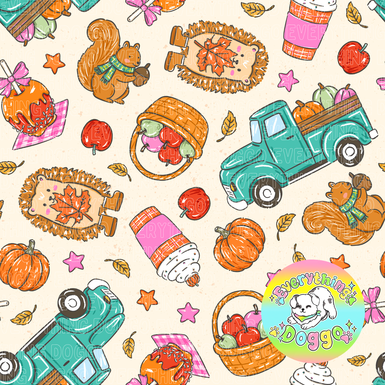 Autumn Whimsy - Bandana (Reversible)