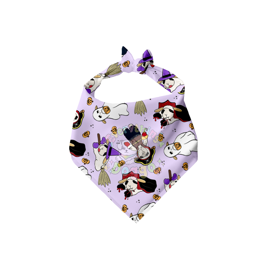 Halloween Lamb (Purple) -  Bandana