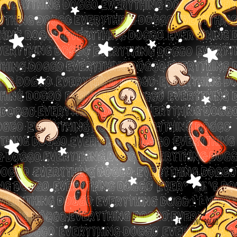 Classic Diner Ghost Pizza Party (Reversible) - Bandana