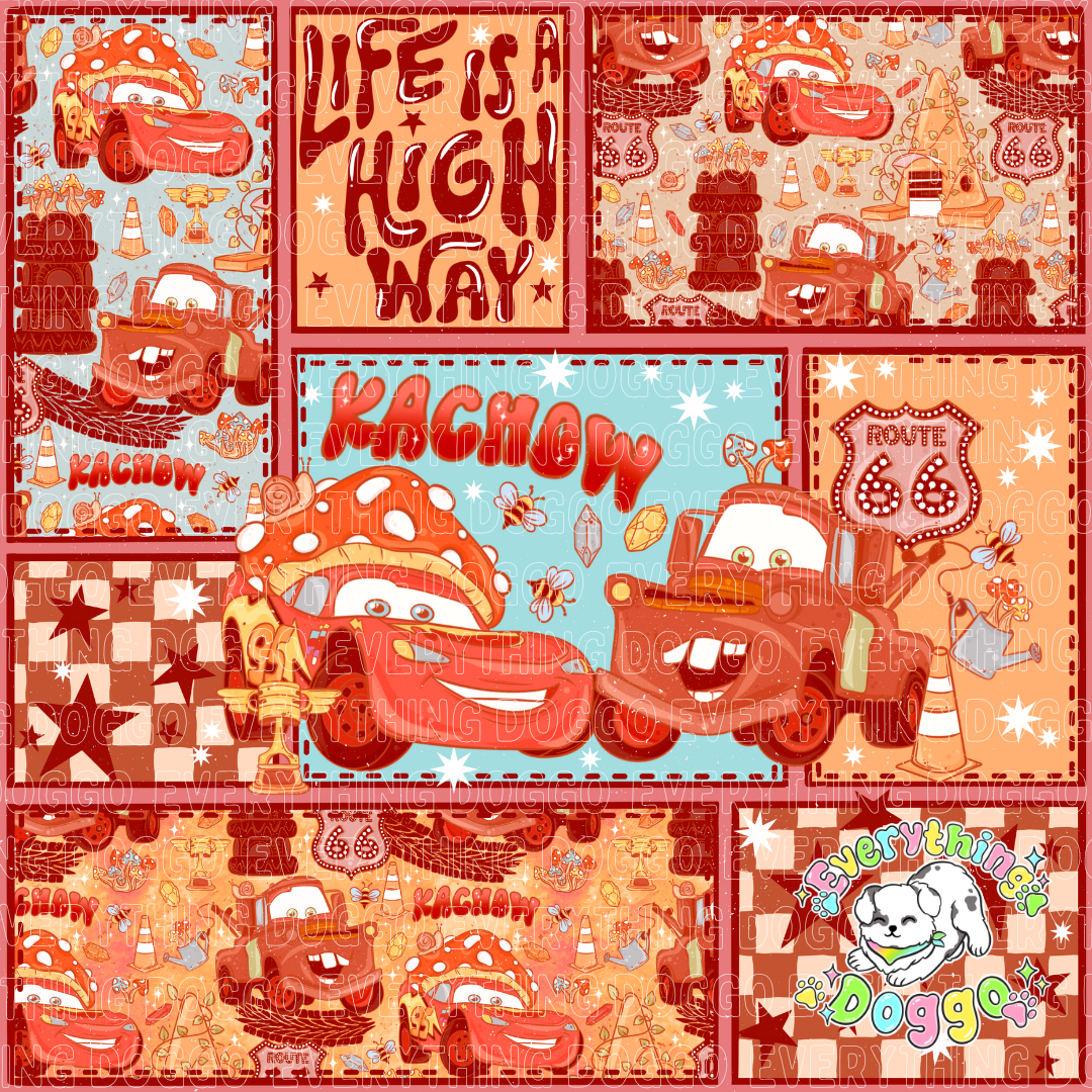 Route 66 Patchwork - Bandana