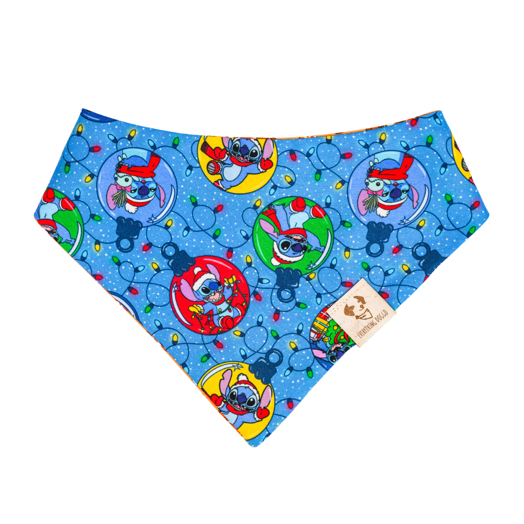 Alien Christmas - Single Snap Bandana (Reversible)