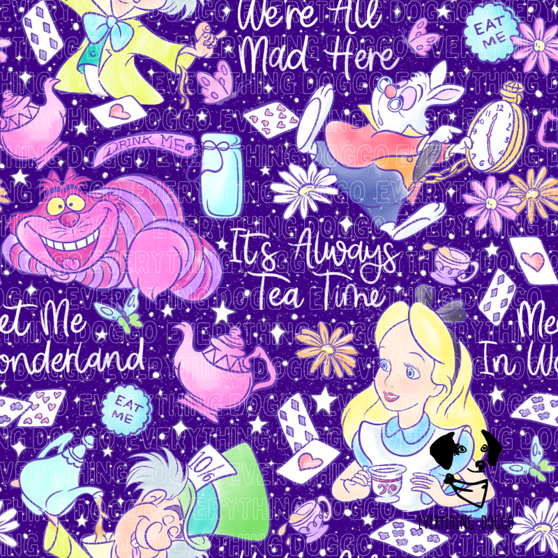 Watercolor Alice (Purple) - Bandana