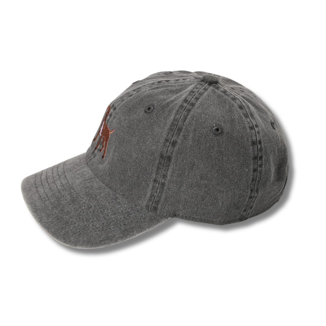 Brown Pit Bull Terrier Dog Embroidered Cotton Baseball Cap