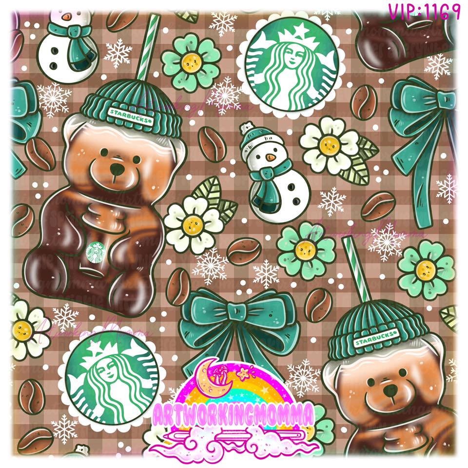 Winter Bear Cups - Bandana PREORDER