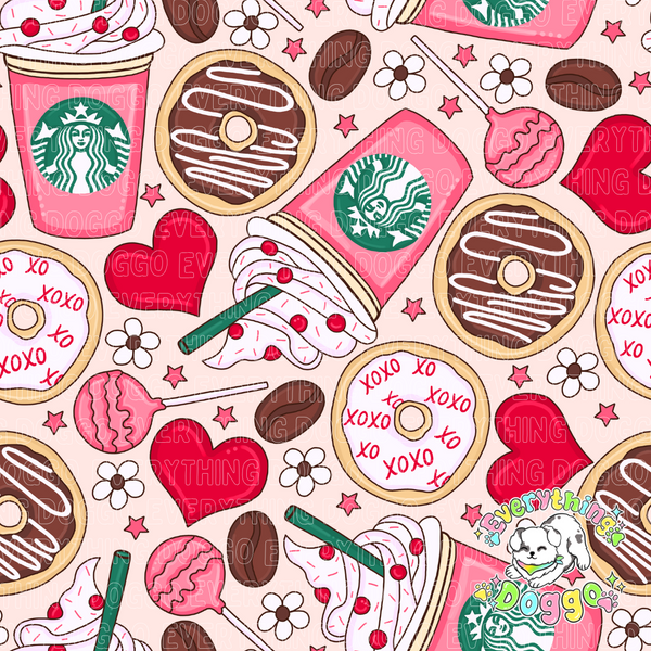 Valentine Coffee and Donuts - Bandana