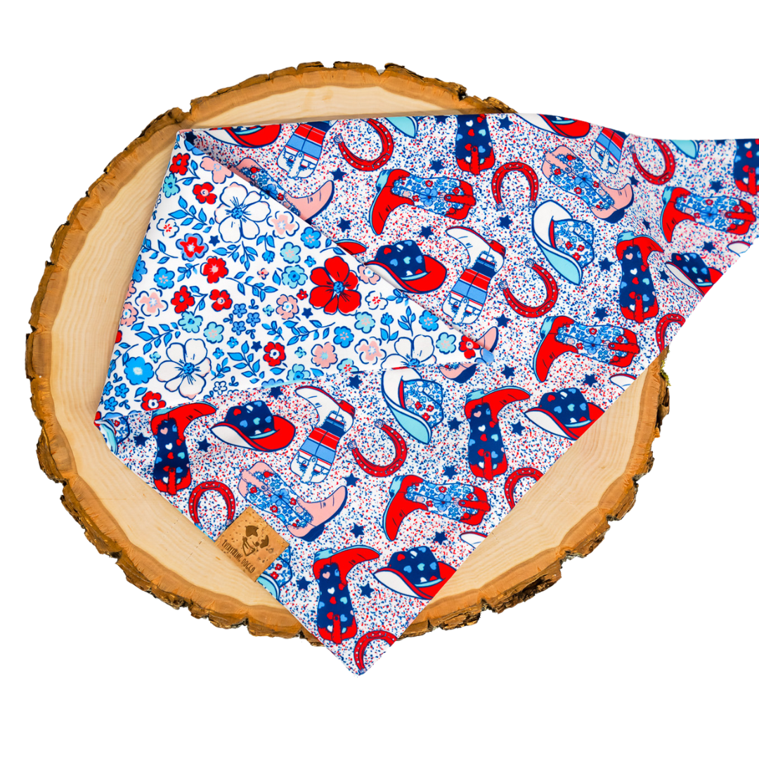 USA Cowgirl - Bandana (Reversible)
