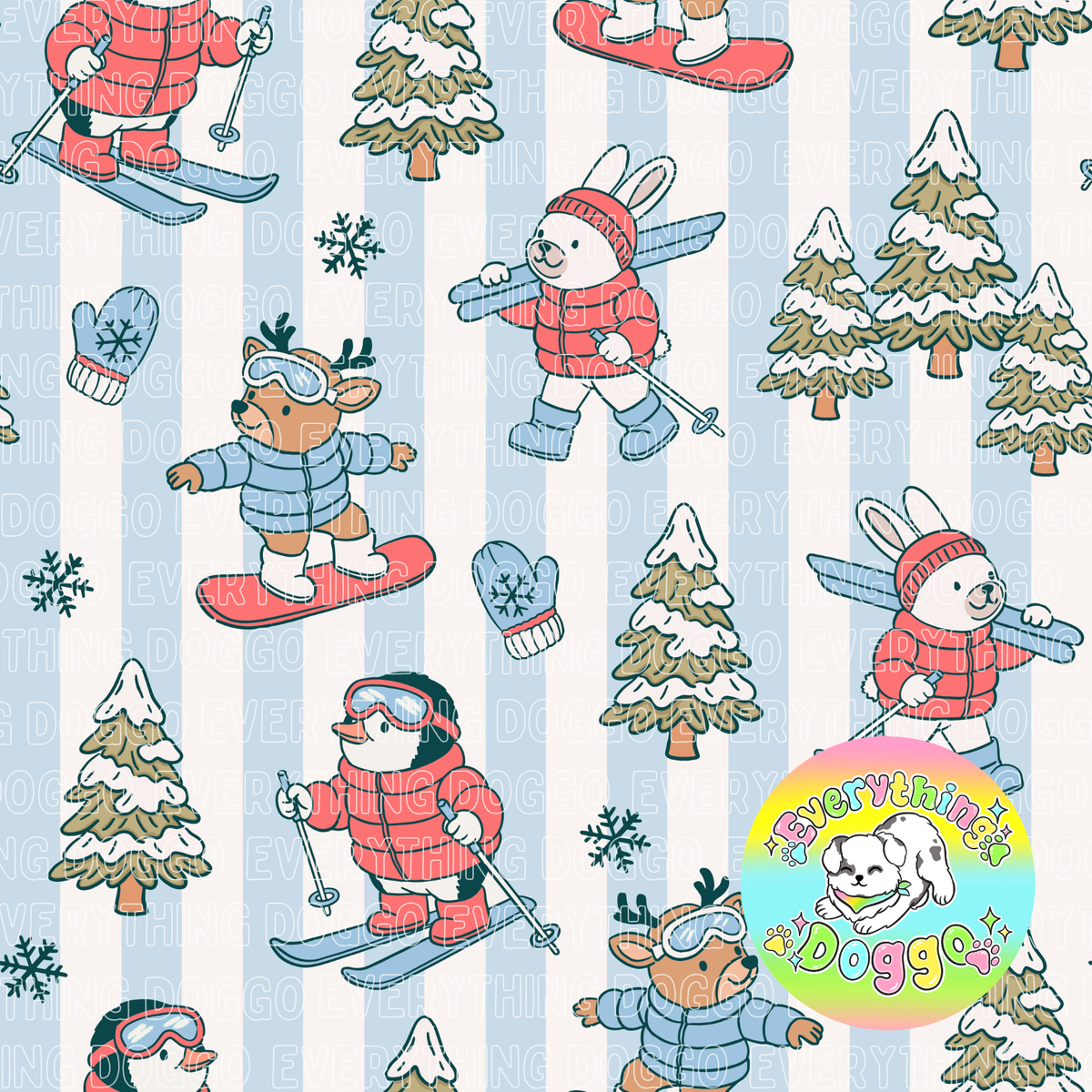 Fresh Powder - Active Snap On Bandana (Reversible)