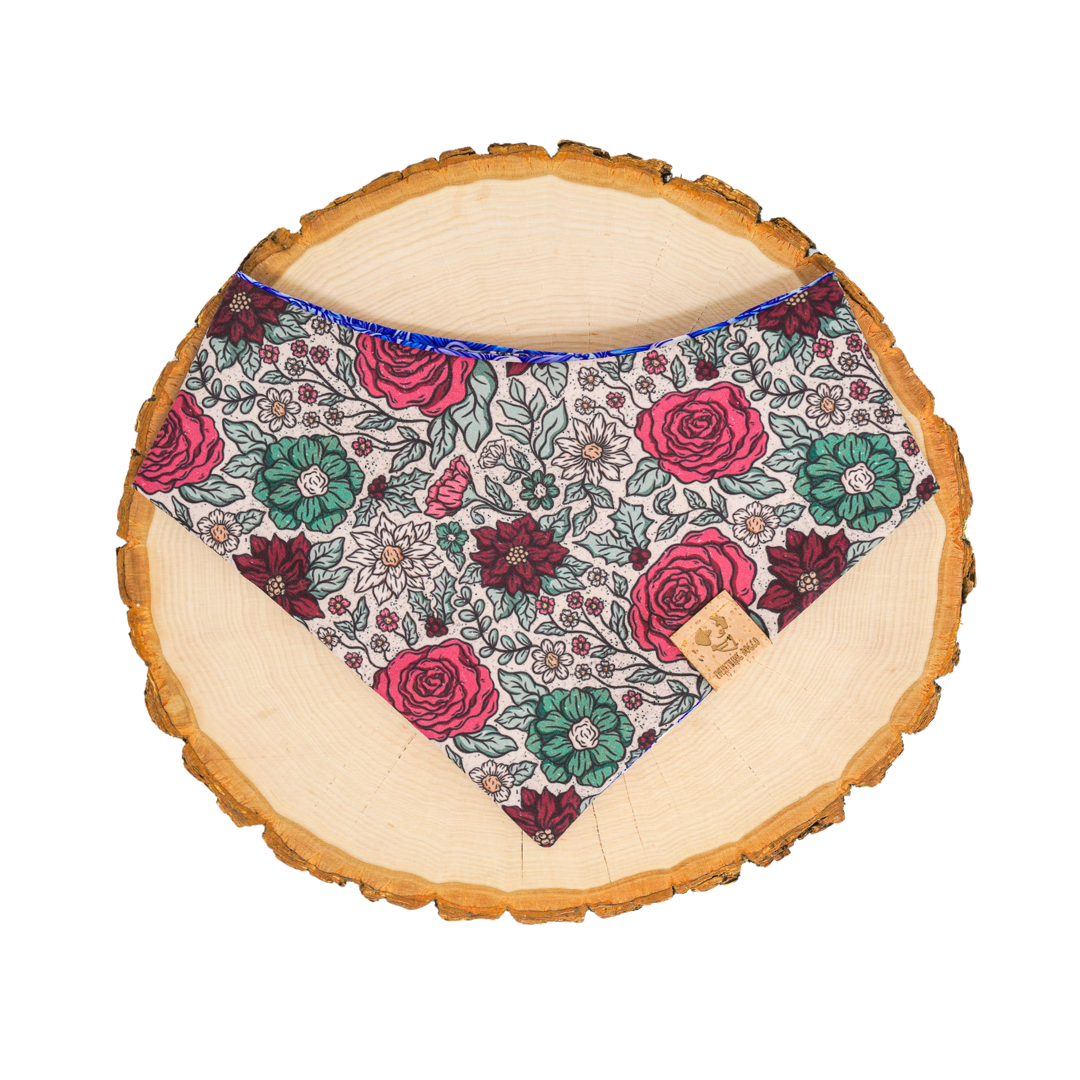 Christmastime Floral - Bandana (Reversible)