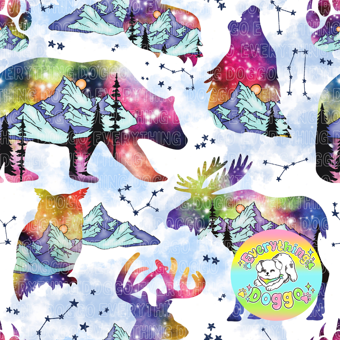 Northern Lights - Active Snap On Bandana (Reversible)