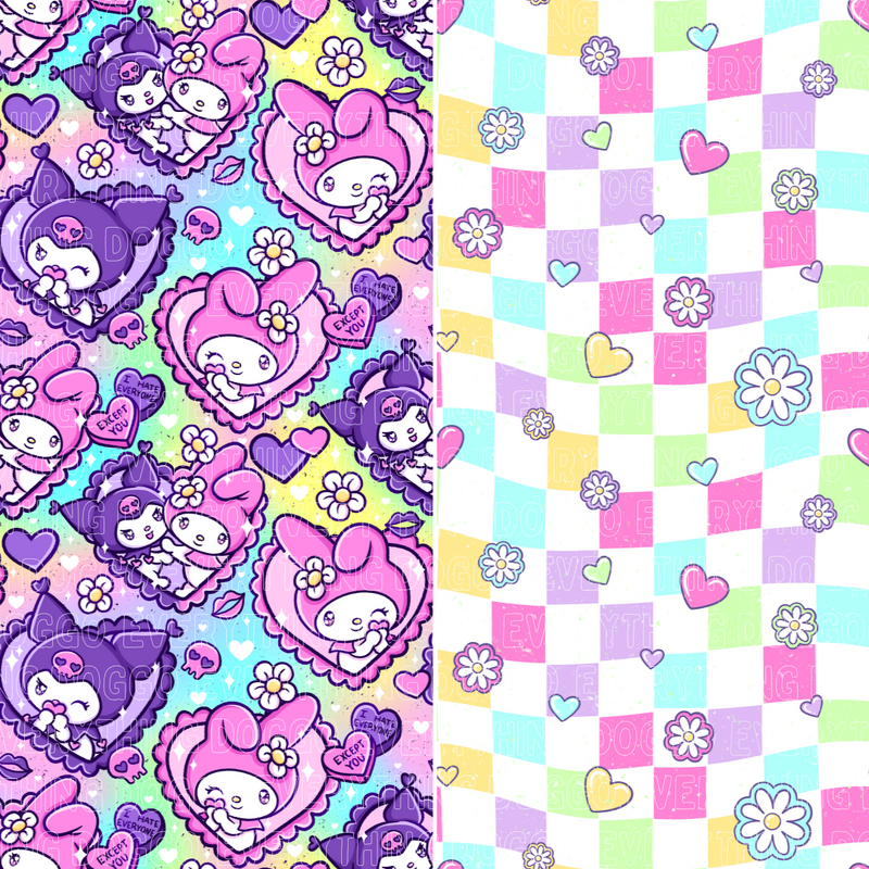 K & M Hearts - Bandana (Reversible)