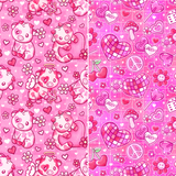 Pink & Groovy Valentine Cows - Bandana (Reversible)