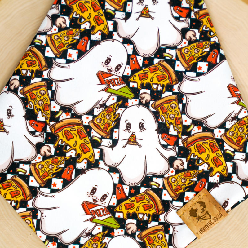 Classic Diner Ghost Pizza Party (Reversible) - Bandana