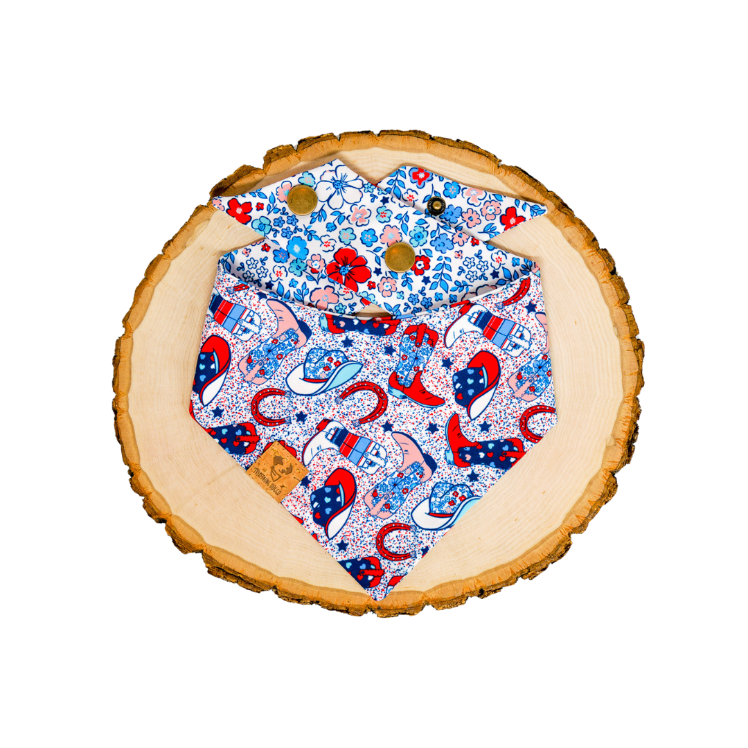USA Cowgirl - Bandana (Reversible)