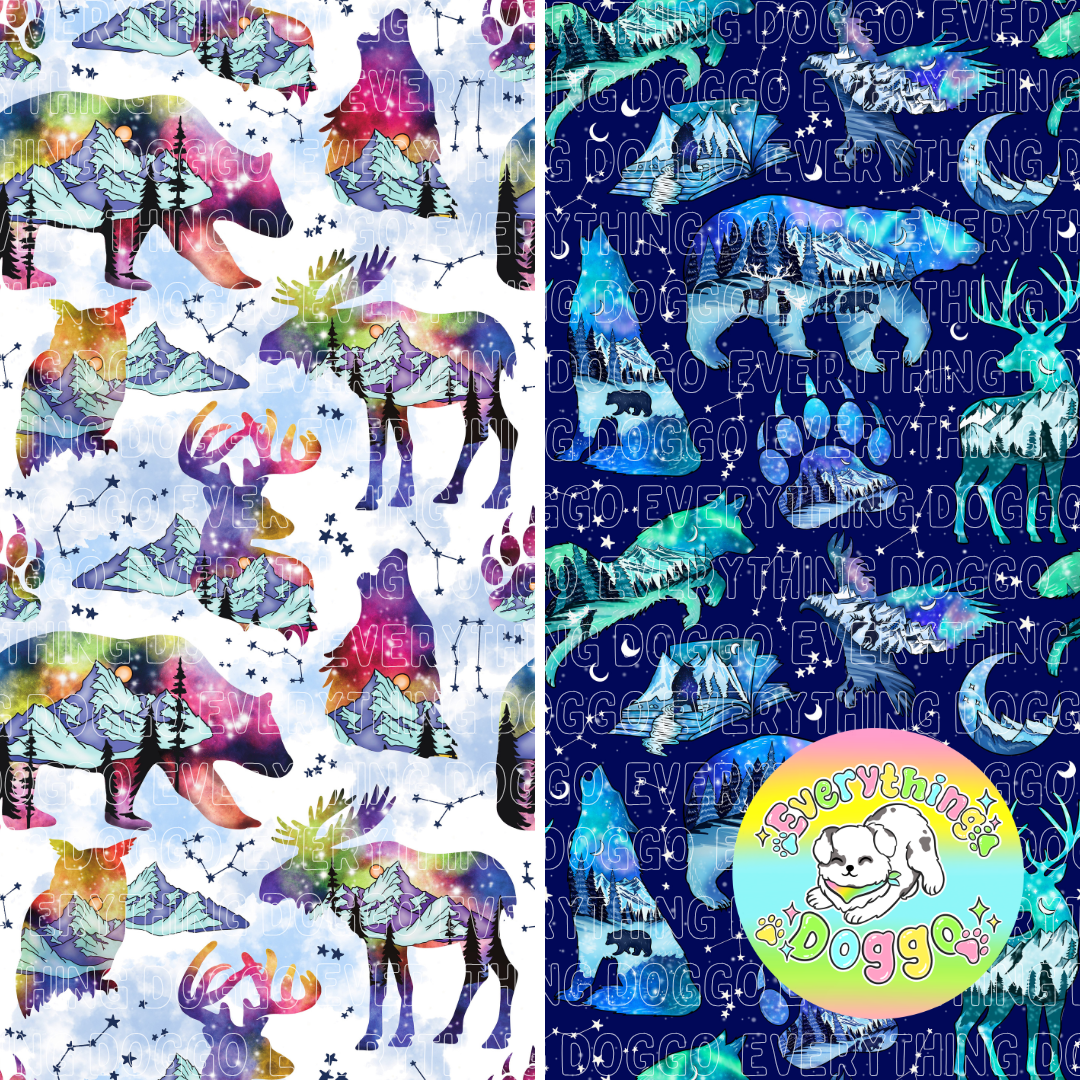 Northern Lights - Active Snap On Bandana (Reversible)