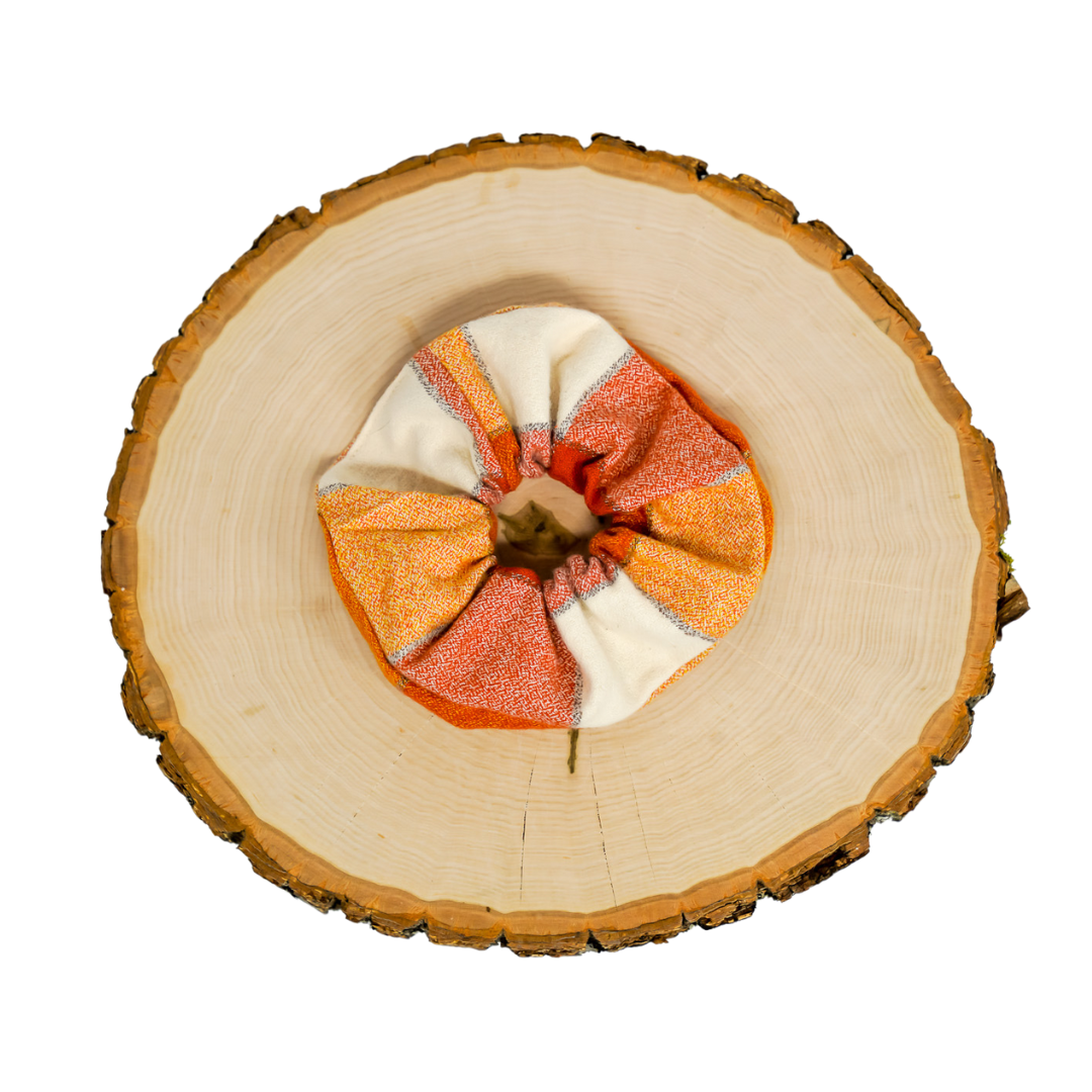 Pumpkin Spice - Flannel Scrunchie