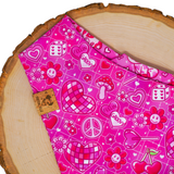 Pink & Groovy Valentine Cows - Bandana (Reversible)