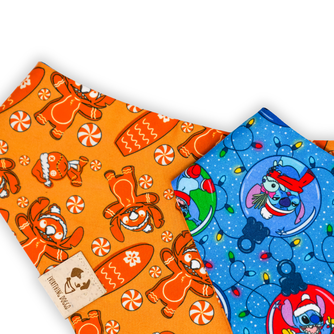 Alien Christmas - Single Snap Bandana (Reversible)