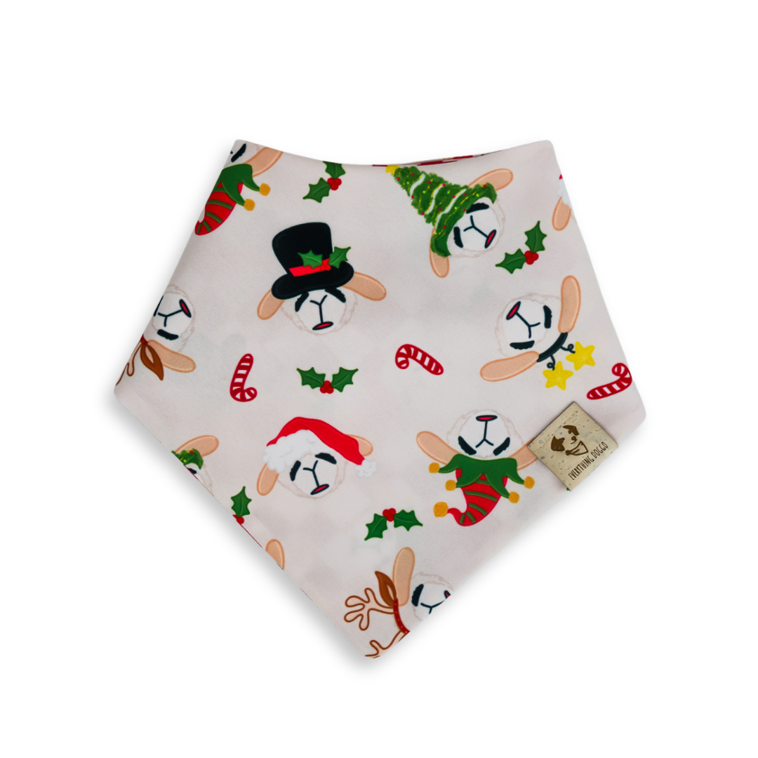 Christmas Lamby - Bandana (Reversible)