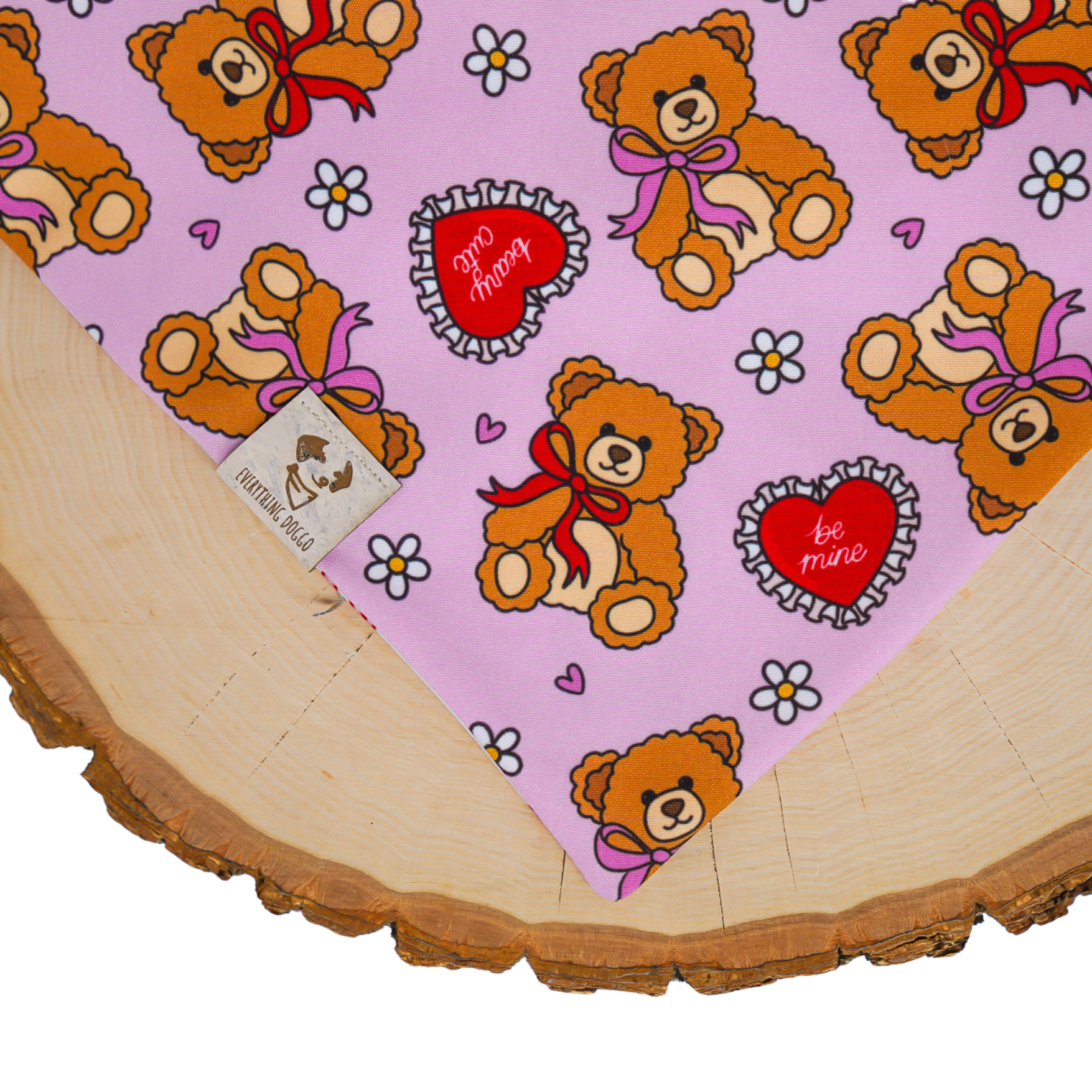 Beary Cute Valentine - Bandana (Reversible)