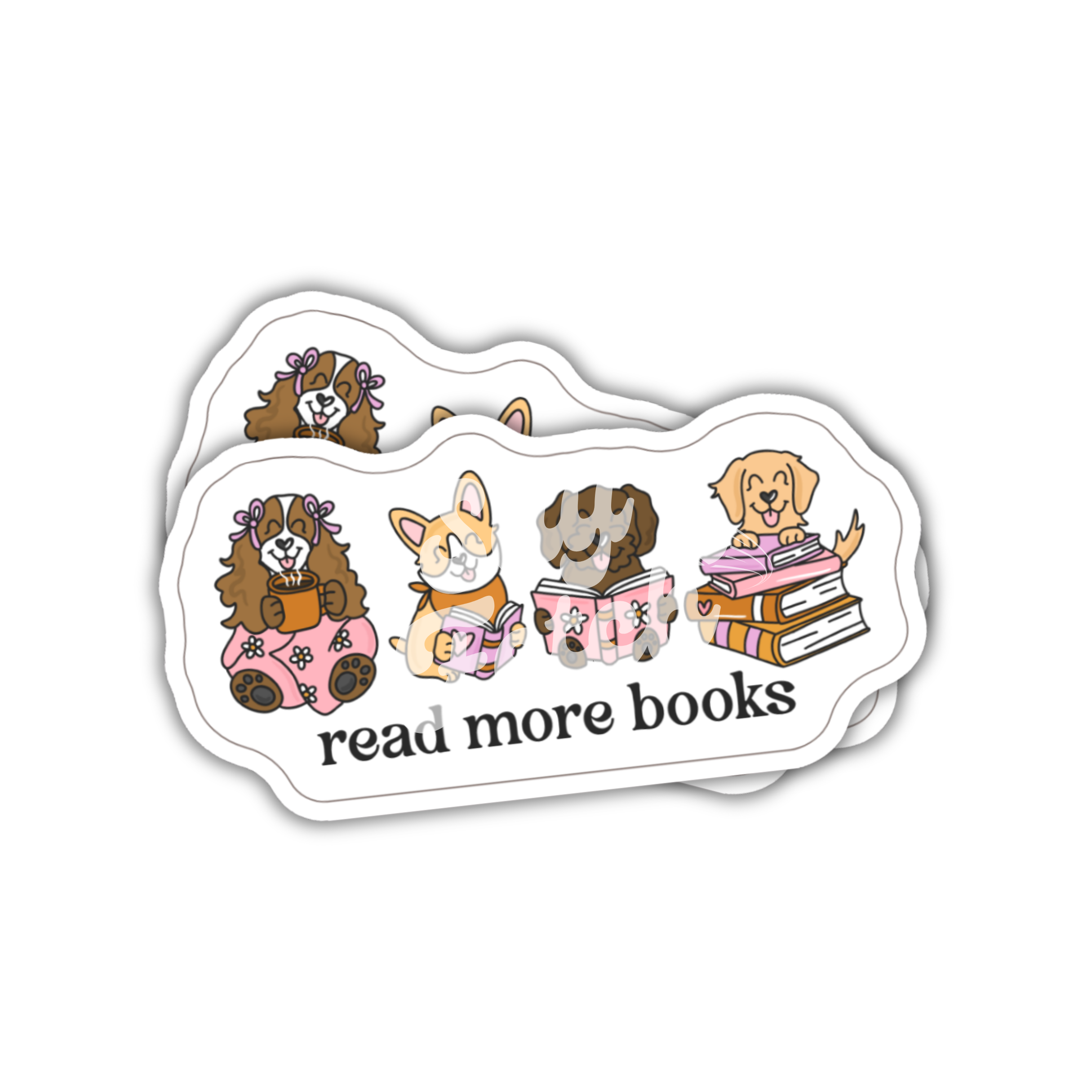 Read More Books - Water-Resistant Sticker