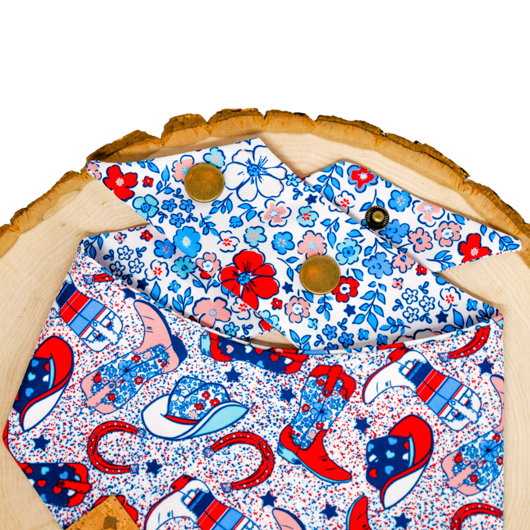 USA Cowgirl - Bandana (Reversible)