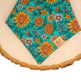 Teal Sunflowers - Bandana